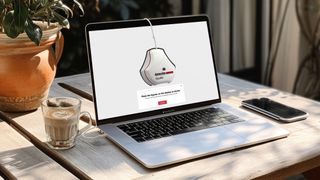 Datacolor SpyderExpress calibrator on a MacBook Pro screen