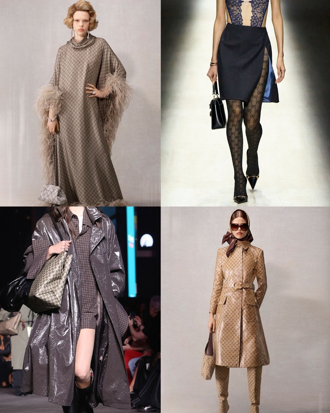 Collage of summer maximalist trends