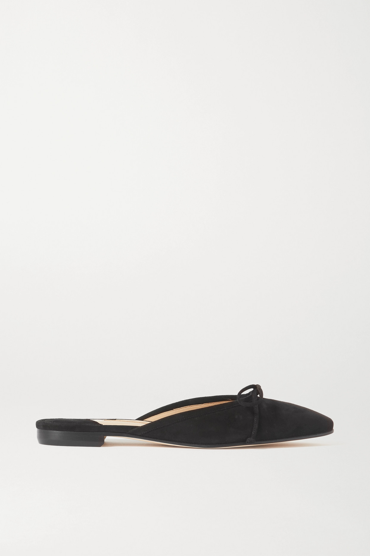 Ballerimu Bow-Detailed Suede Mules