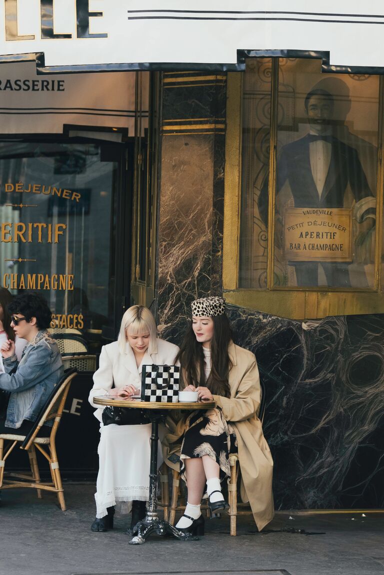 fashion insiders attend day 1 of paris fashion week wearing neutral outfits