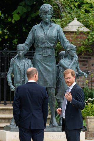 Prince William and Prince Harry unveil statue of Princess Diana