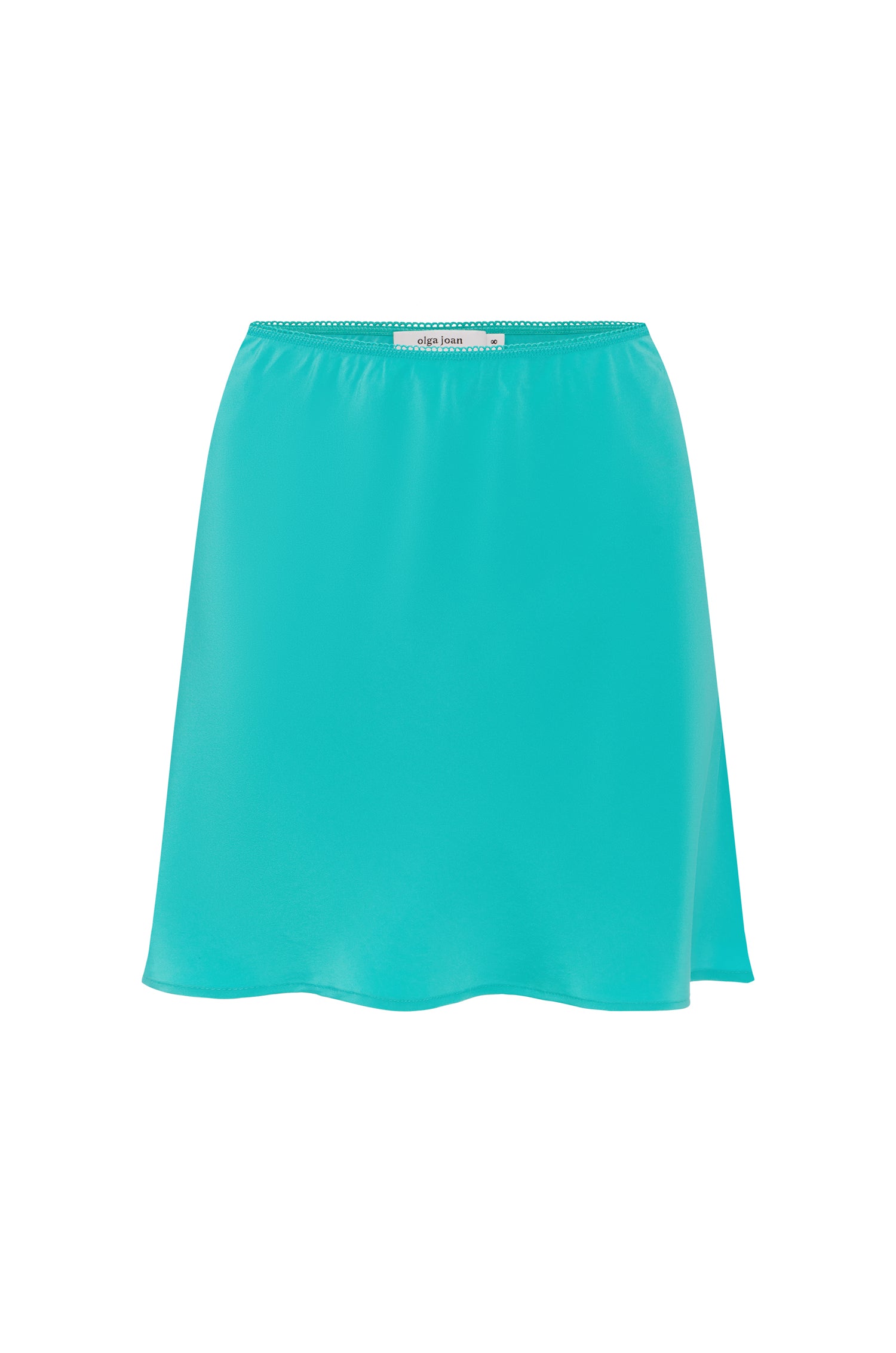 Bias Mini Skirt Turchese - 4
