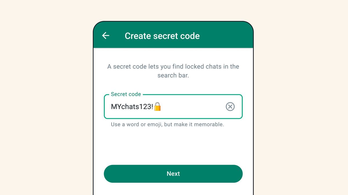 WhatsApp now lets you use secret codes to lock your private chats
