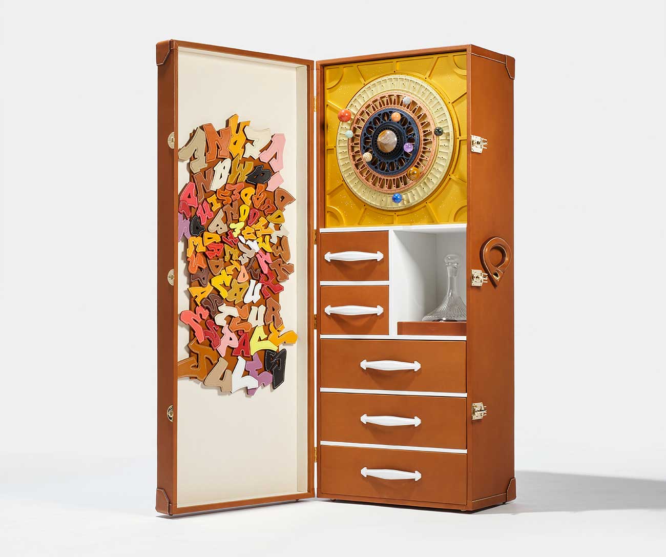 A bespoke case housing Petrus space wine to be sold by Christie's