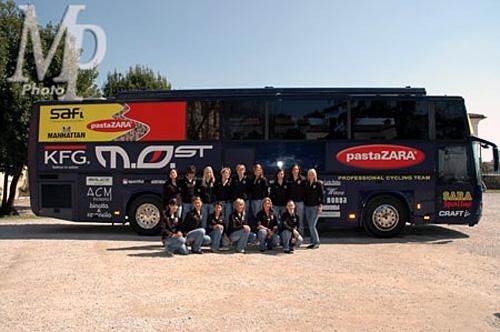 A team and their bus... the SAFI team pose for official photos