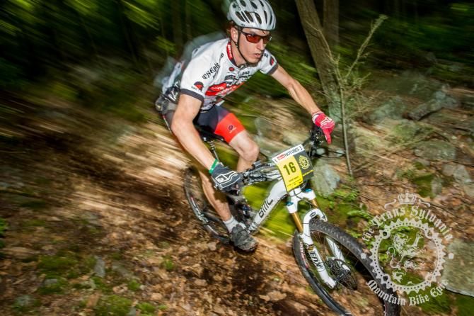 Derek Bissett displays necessary control to bomb the difficult descents of RB Winter State Park.