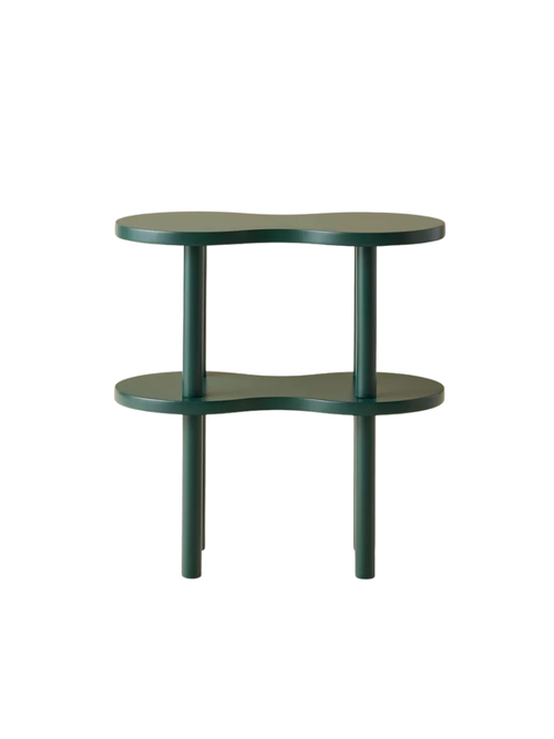 Ezra Wavy Wood Side Table