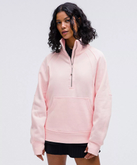 Scuba Oversized Funnel-Neck Half Zip Long: was $128, now $99