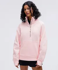 Scuba Oversized Funnel-Neck Half Zip Long: was $128, now $99