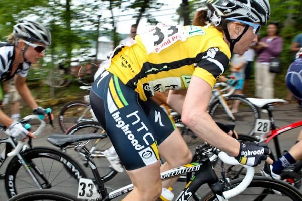 Amber Neben (HTC-Highroad) on the climb.