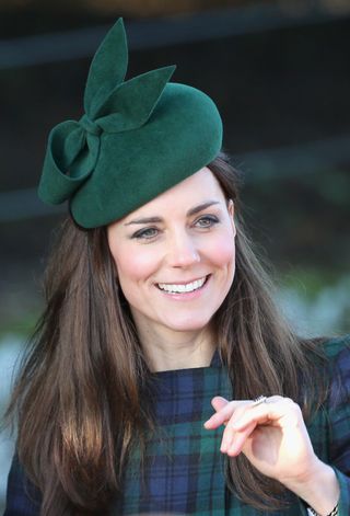 Kate Middleton in tartan print