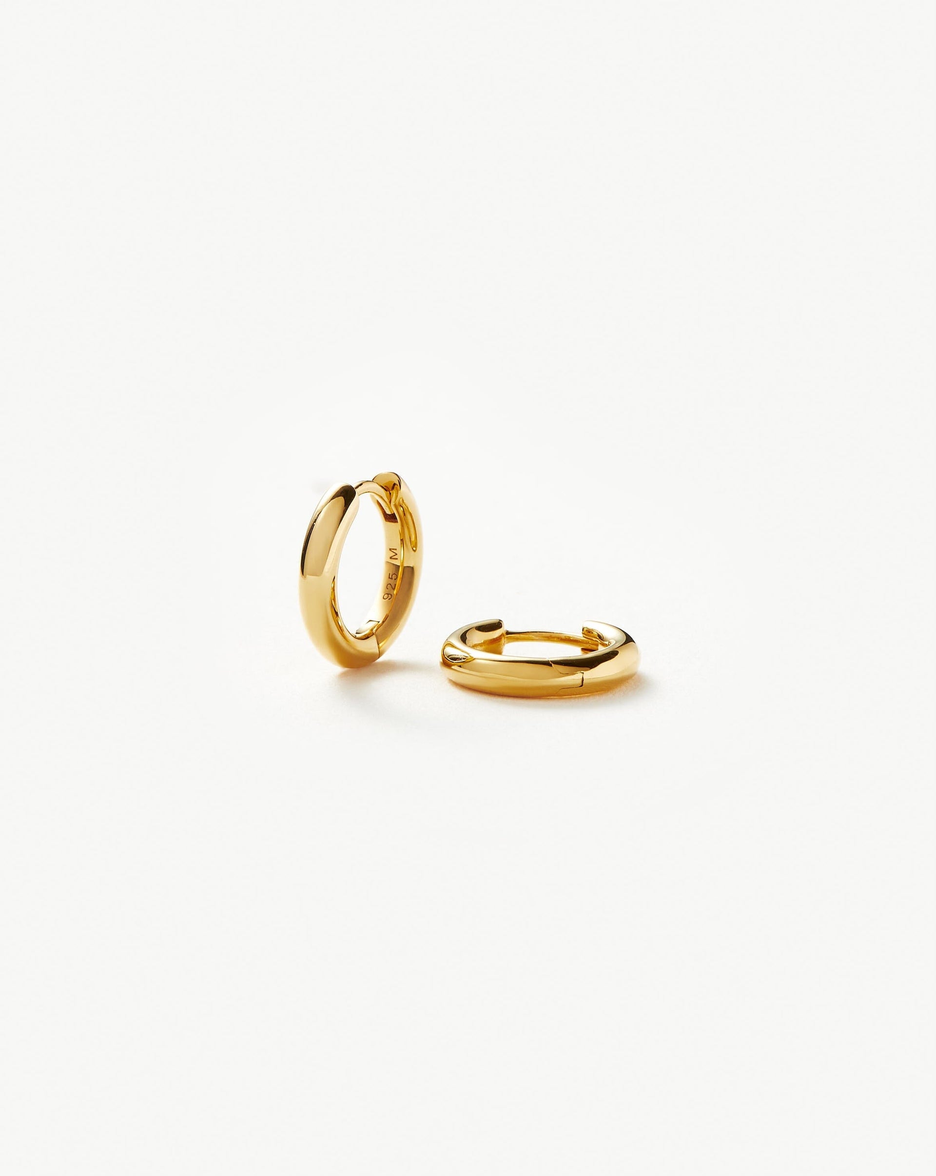 Classic Tunnel Mini Hoop Earrings | 18ct Gold Vermeil - 18ct Gold Vermeil