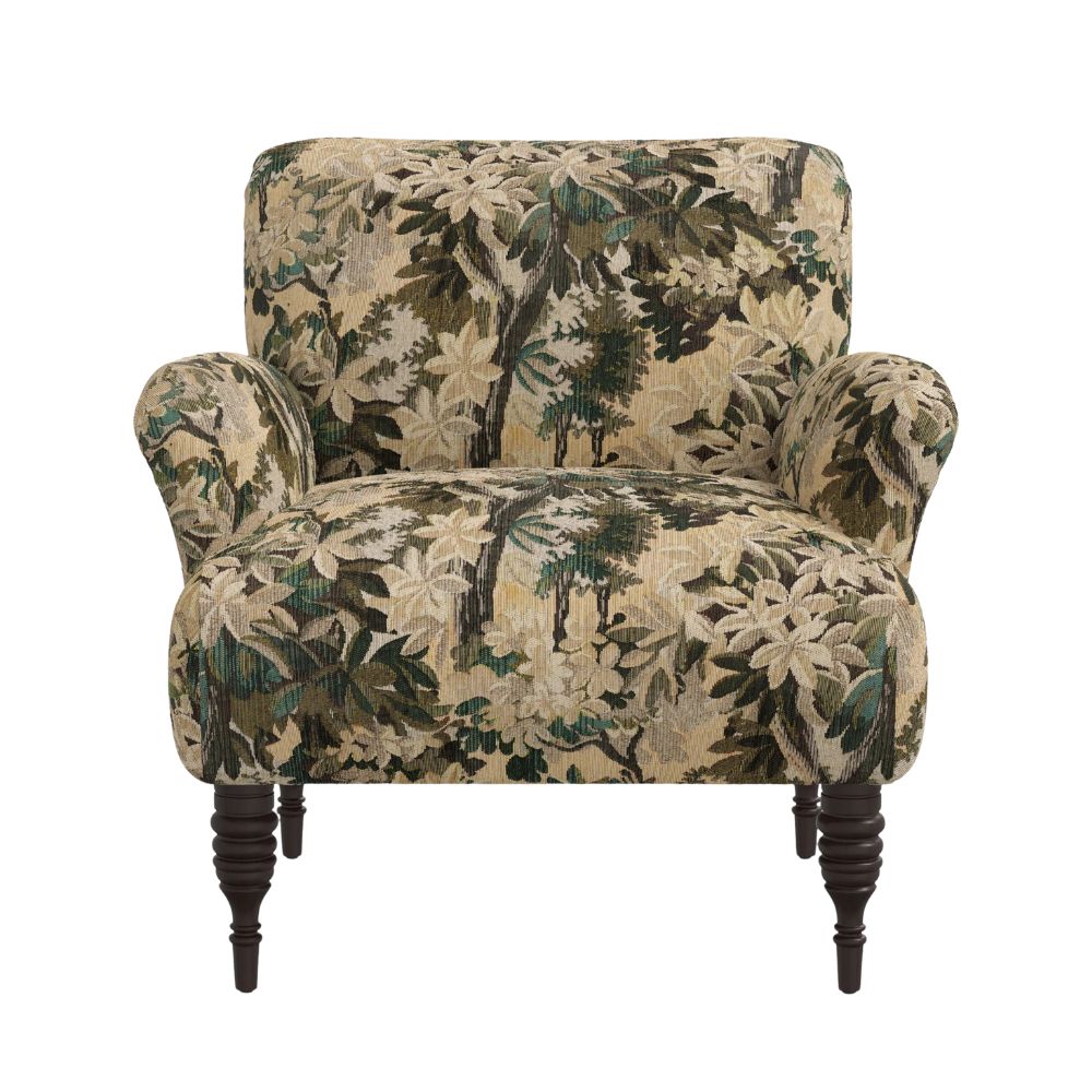 Vyolet Accent Chair in Jade Tapestry