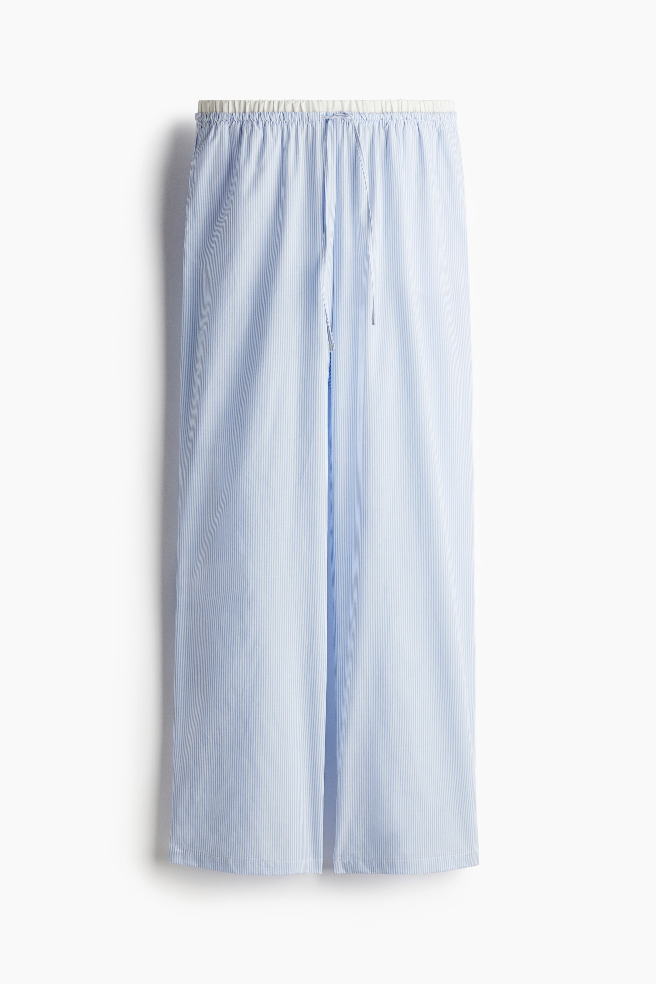 Double-Waistband Poplin Drawstring Pants