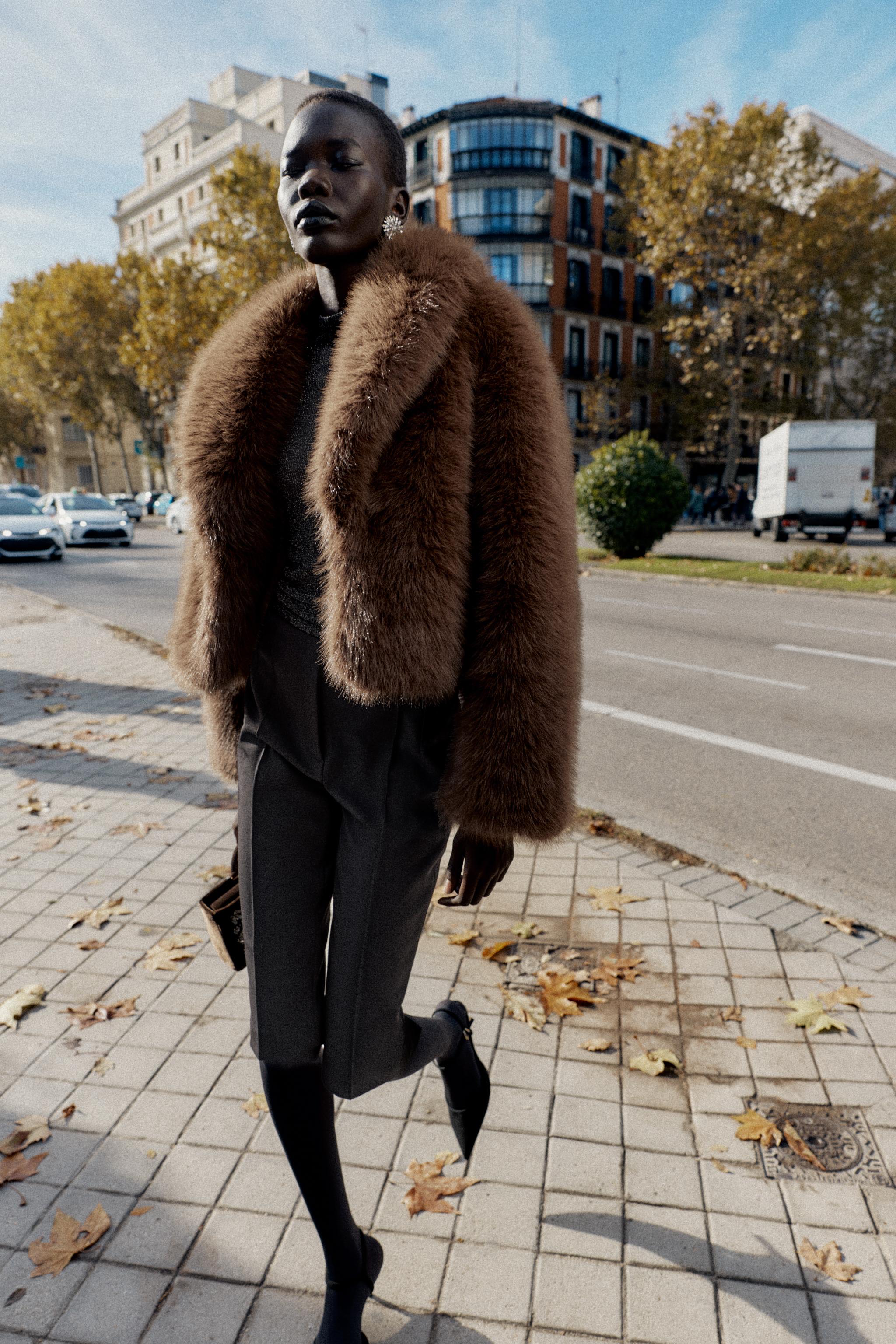 Short Faux Fur Coat