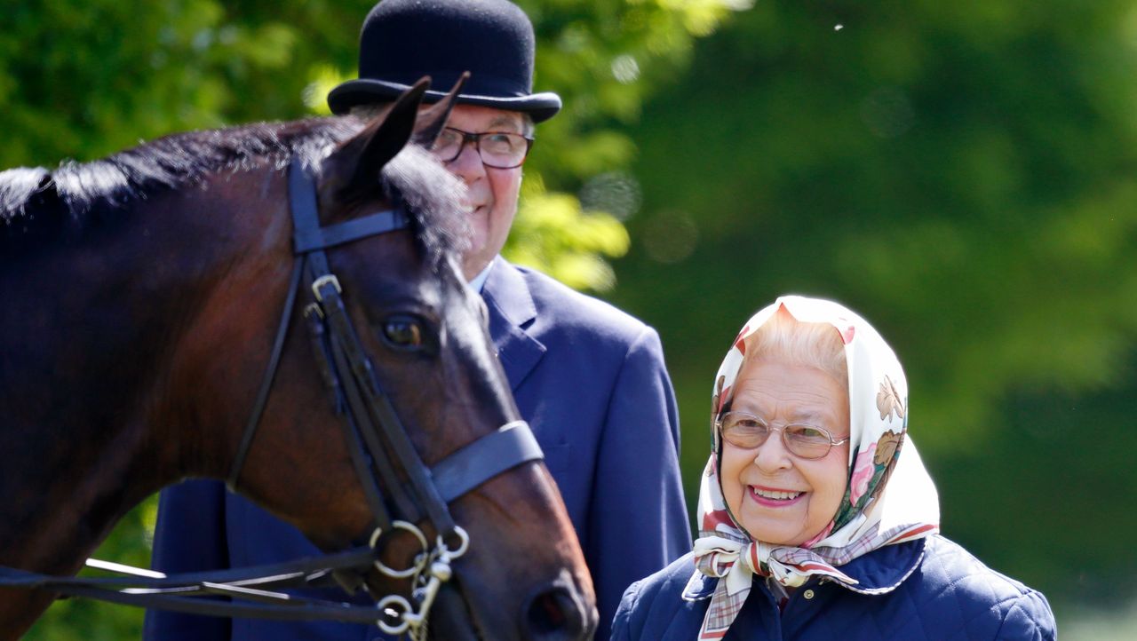 windsor, united kingdom may 10 embargoed for publication in uk newspapers until 48 hours after create date and time queen elizabeth ii attends day 1 of the royal windsor horse show in home park on may 10, 2017 in windsor, england photo by max mumbyindigogetty images