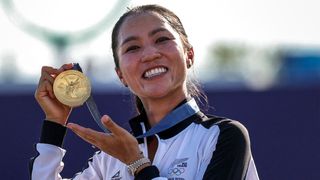 Lydia Ko with the Olympic gold medal