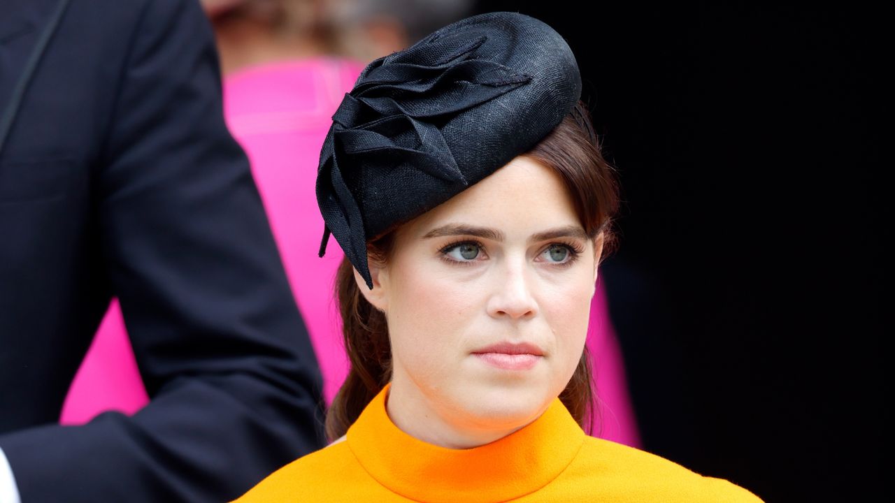 Princess Eugenie finds this the &quot;most stressful thing&quot;. Seen here she attends a National Service of Thanksgiving