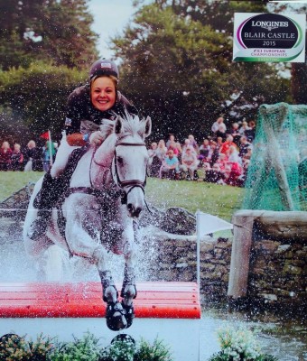 Lucie our Sports Manager on the BHS stand at The Royal Highland
