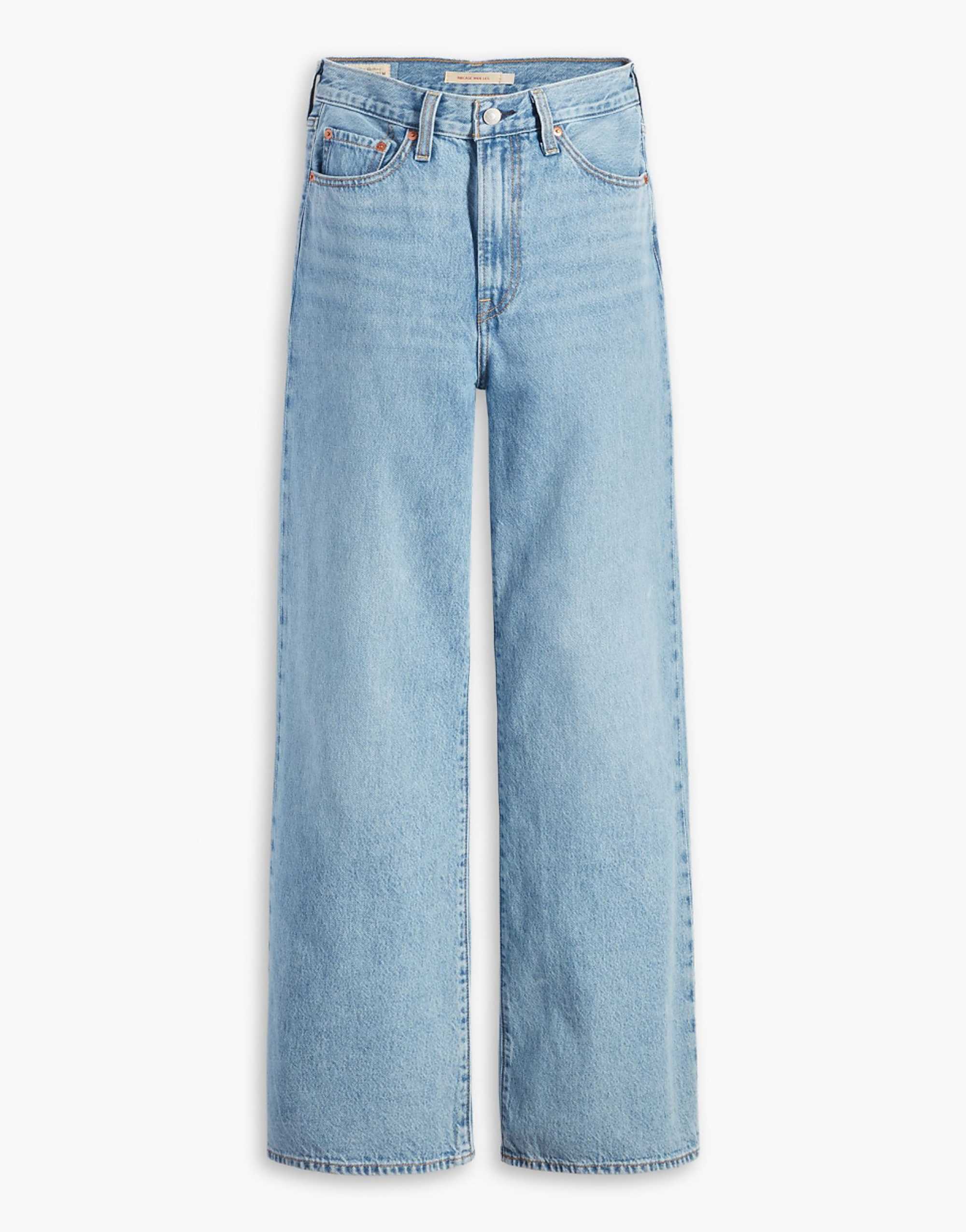 Levis Ribcage Wide Leg Jean in Light Blue Wash