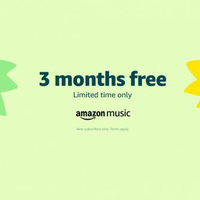 1. Three months of Amazon Music Unlimited for free
