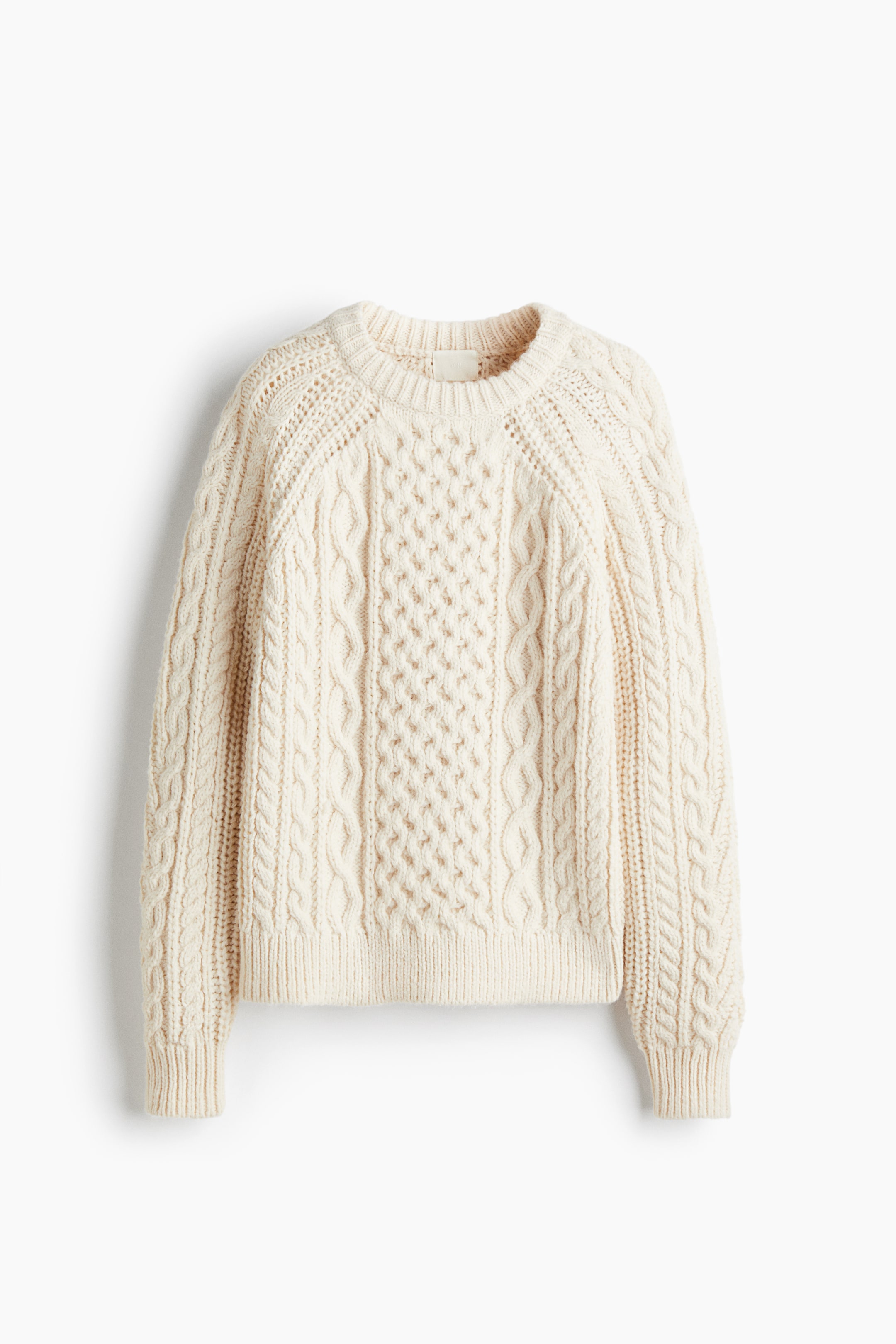 Cable-Knit Sweater - Cream
