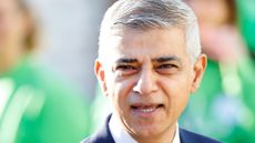 Sadiq Khan scowling