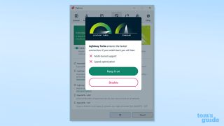 ExpressVPN Lightway Turbo in app screenshot