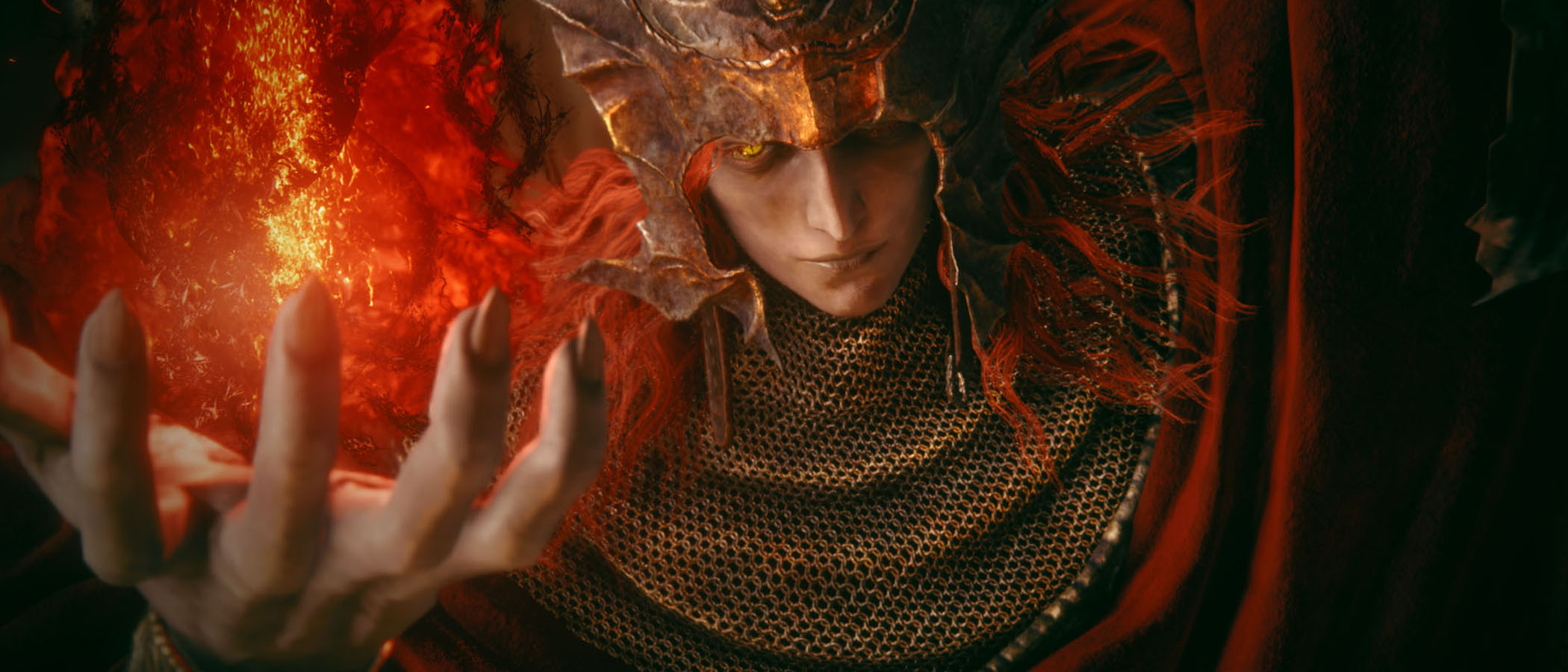 Elden Ring Tarnished Edition, a person holds fire in there hand