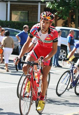 Ivan Melero on the climb.