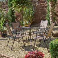 Helsinki 4 Seater Bronze Dining Set | was £149, now £129 at Dunelm