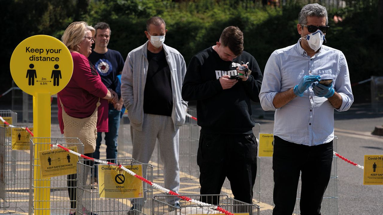 People practising social distancing © Getty Images