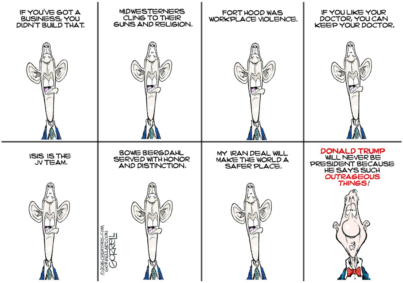 Obama Cartoon U.S. Obama Trump