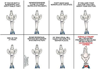 Obama Cartoon U.S. Obama Trump