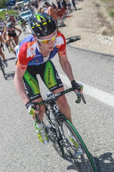 Tiffany Cromwell (Orica-GreenEdge) rode today in the most aggressive jersey.