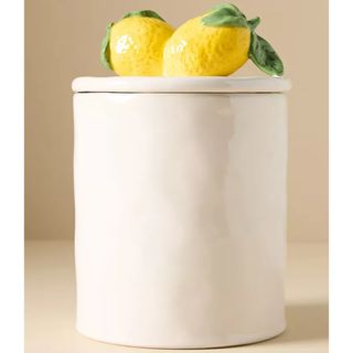 Fruta Lemon Large Stoneware Canister