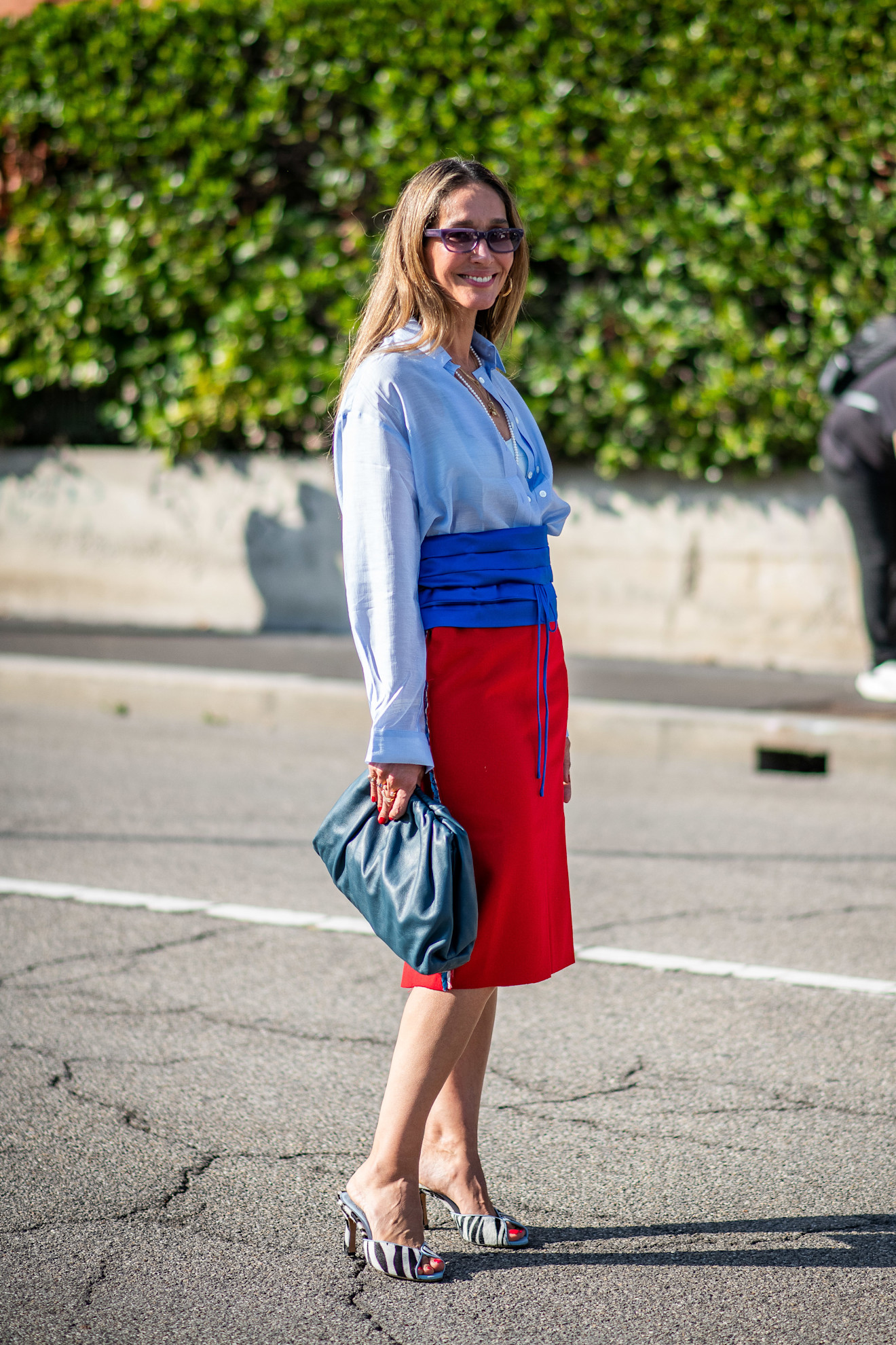 Milan Fashion Week Street Style Trends: Cummerbunds