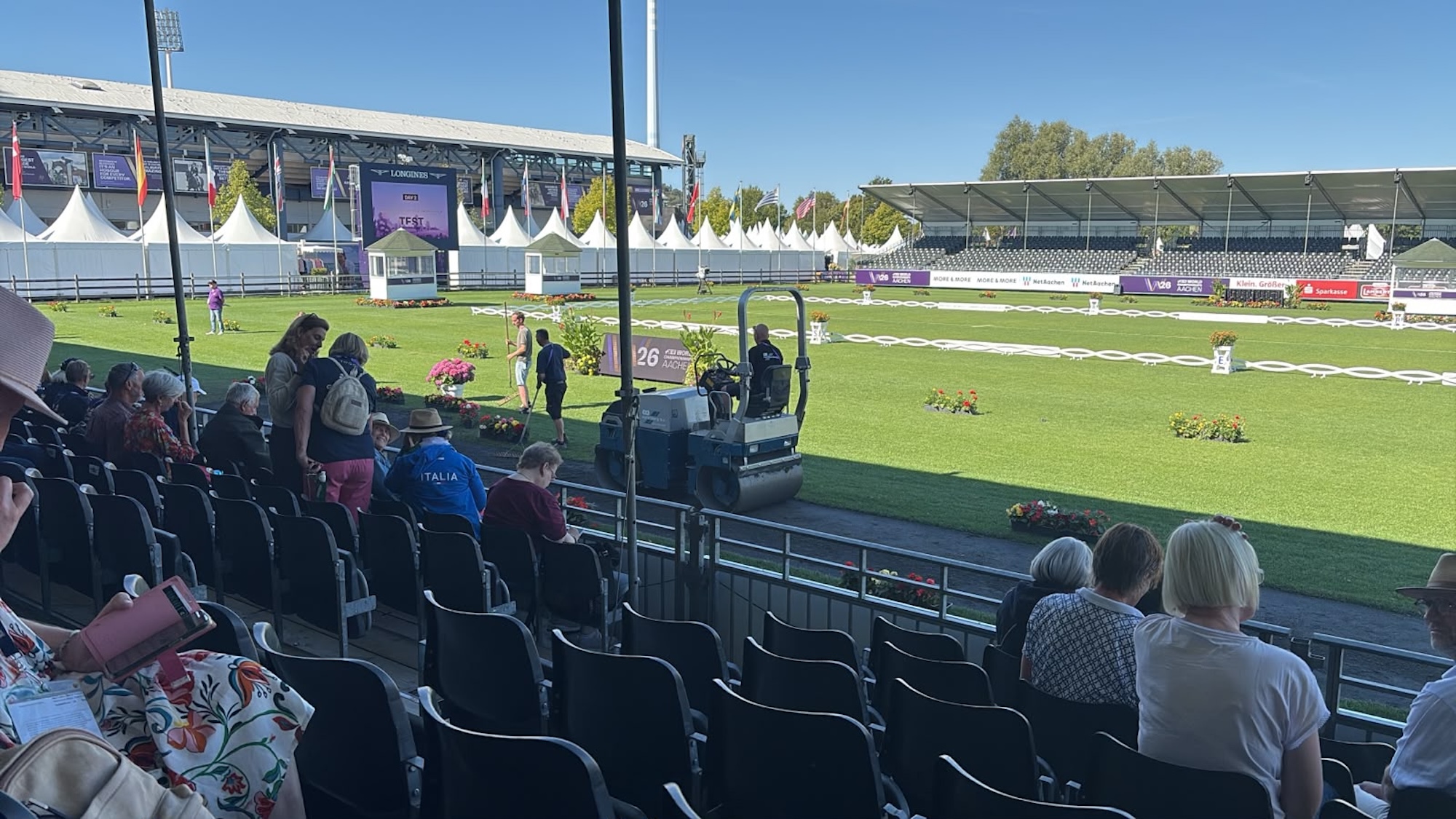 rolling trot-up strip at eventing world championships