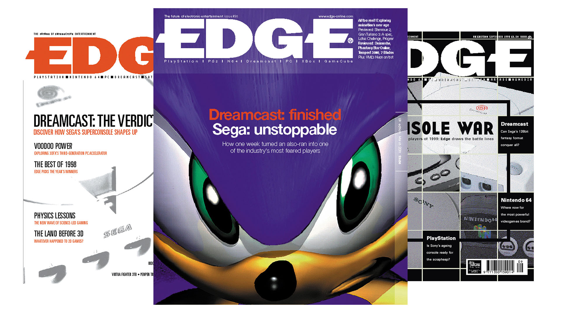 Edge Magazine Dreamcast Covers