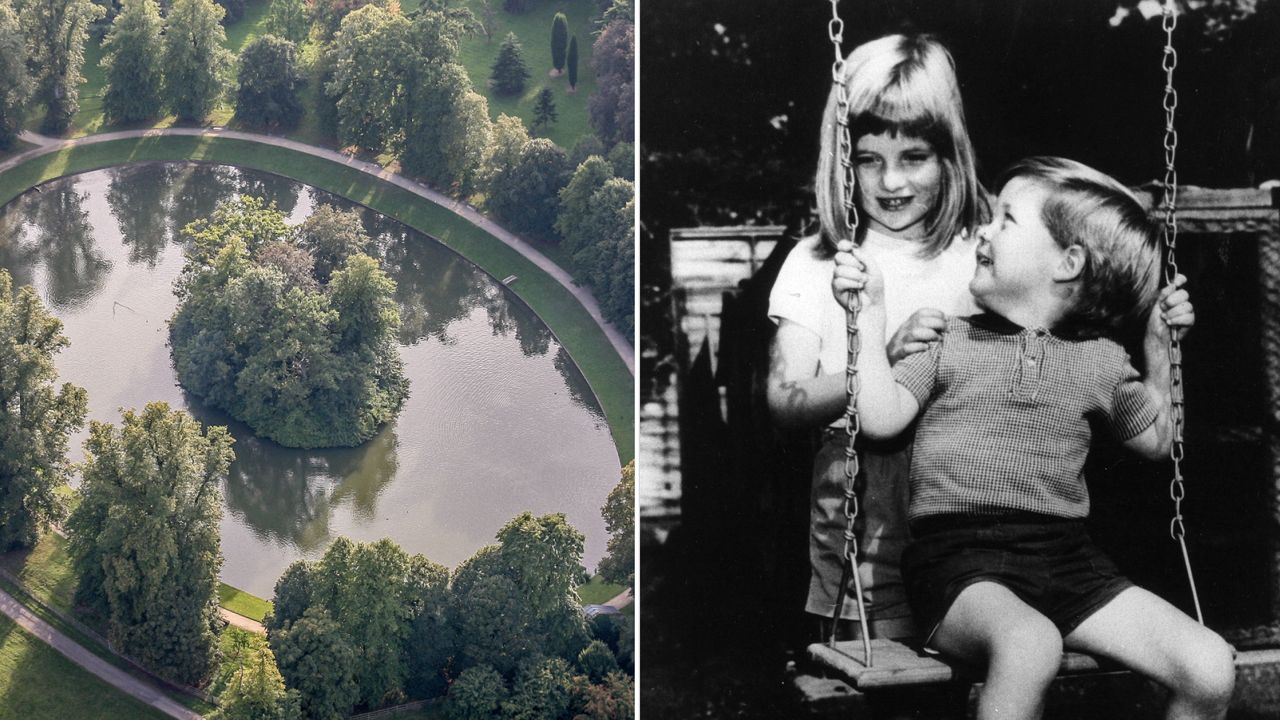 Princess Diana&#039;s grave is on an island at Althorp House, her brother visits the site regularly