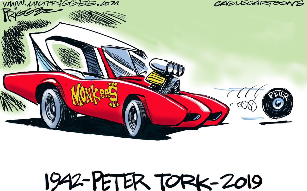 Political&amp;amp;nbsp;Cartoon&amp;amp;nbsp;U.S. Peter Tork Monkees RIP Music