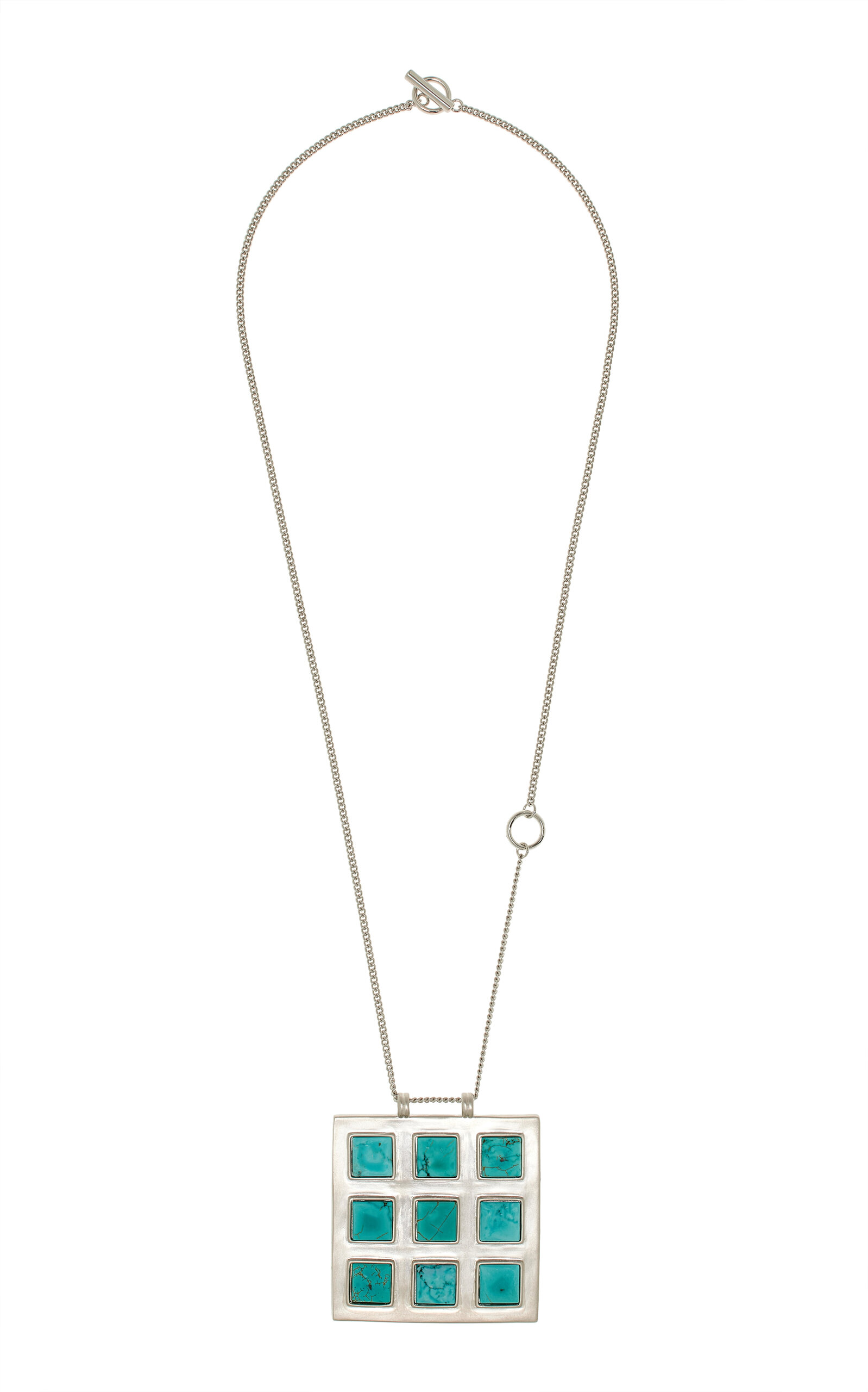 Exclusive Sabine Rhodium-Plated Magnesite Necklace