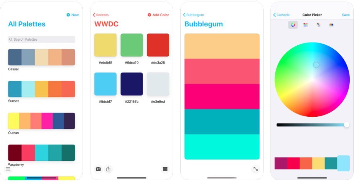 Mobile App Color Palette 2024 - Anthea Vinnie