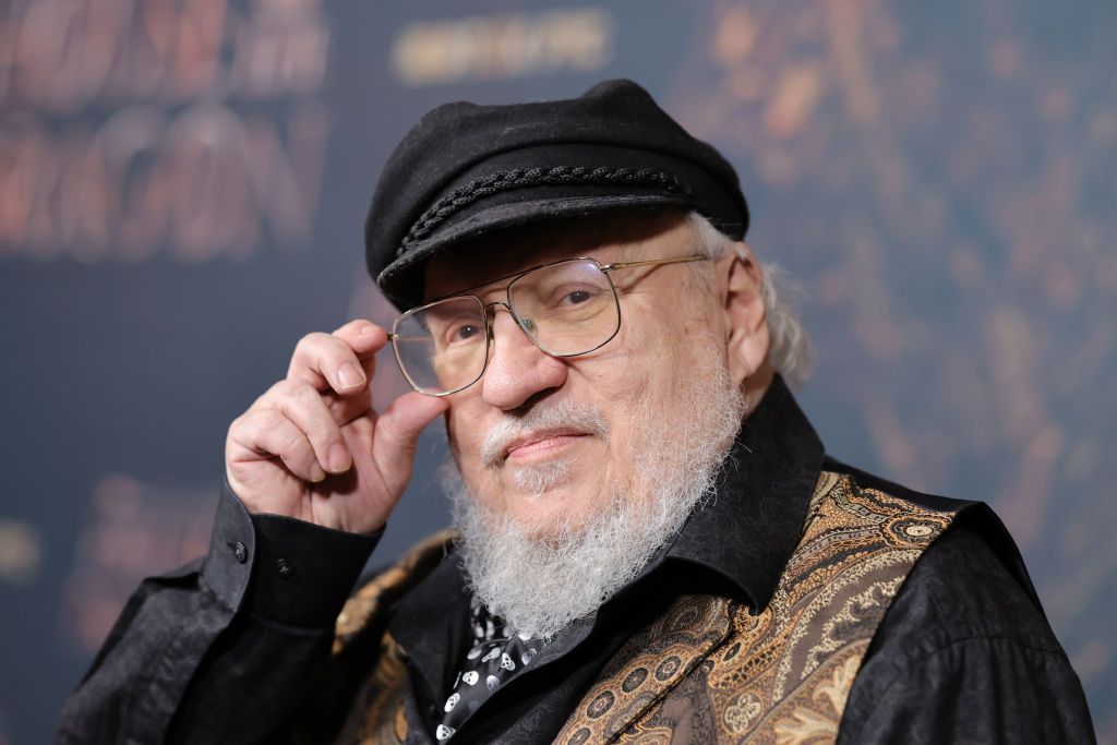 George R. R. Martin at a screening of HBO Max&#039;s &quot;House Of The Dragon.&quot;