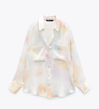Zara's Satin Shirt with Tie-dye Effect | £27.99