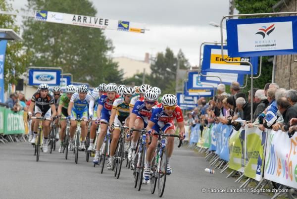 Great Britain leads the peloton.