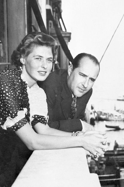 Ingrid Bergman with Roberto Rossellini 
