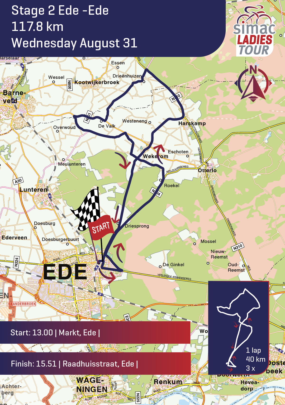 Simac Ladies Tour 2022 - Maps