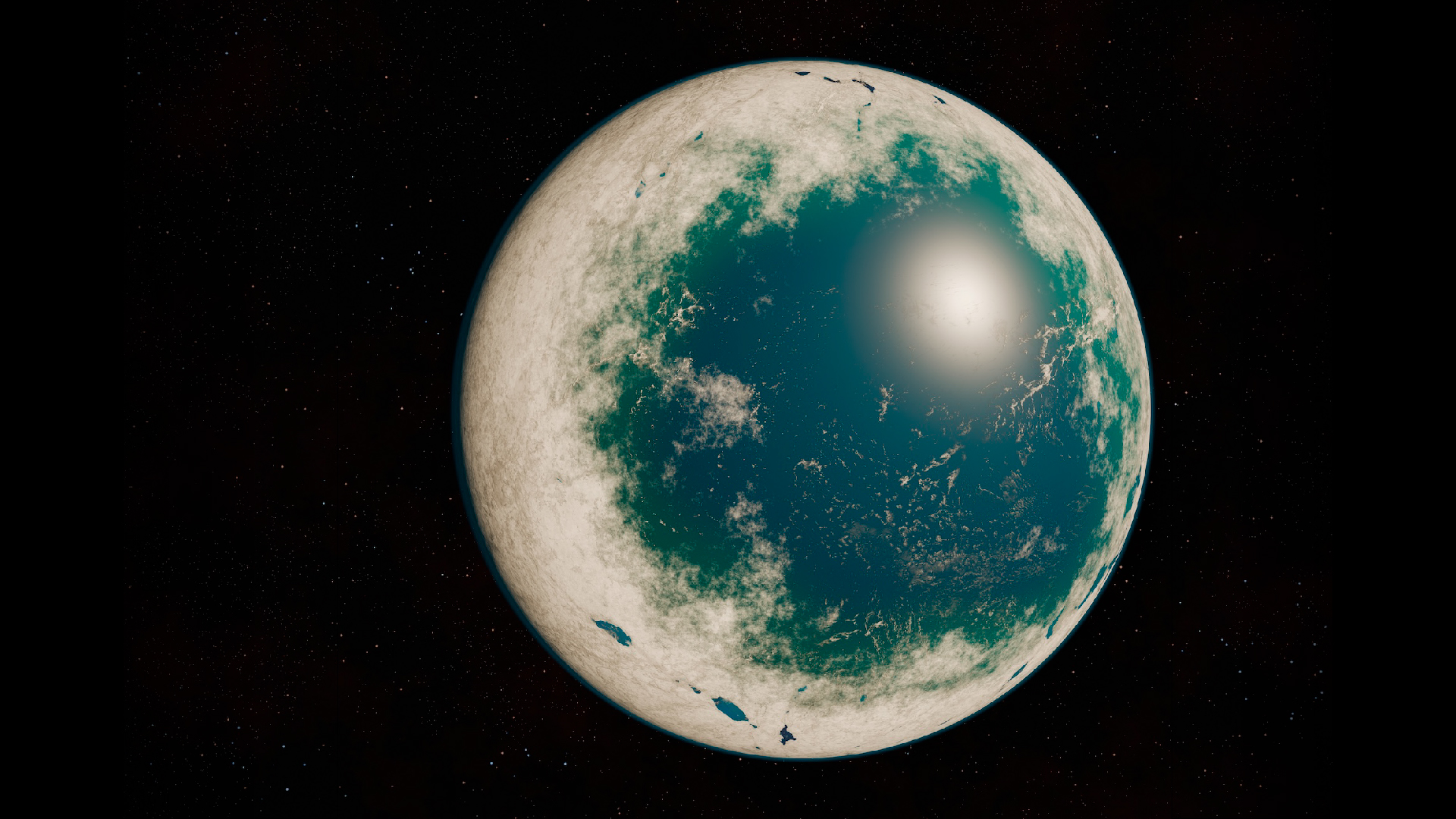 an illustration of a planet resembling an eyeball