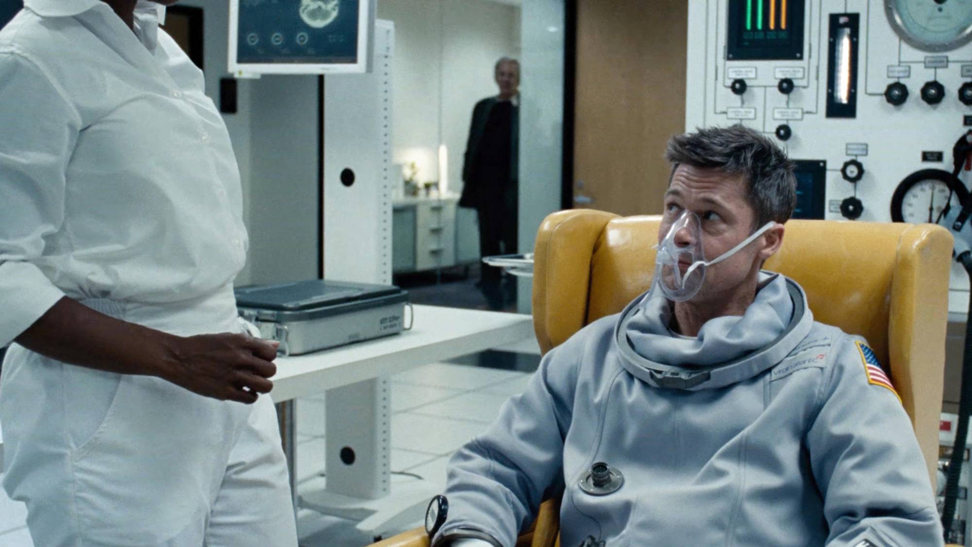 Brad Pitt as Roy Richard McBride in "Ad Astra"